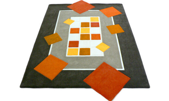 tapis géométrique art-nouveau Aubusson