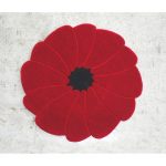 spirit-flower, tapis rond, rouge, moderne, createur