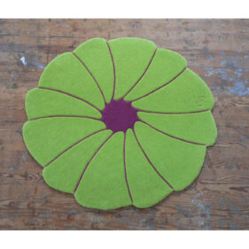 spirit-flower, tapis-contemporain, couleur, vert, violet