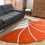tutti-flori, tapis-a-fleur, orange, gris