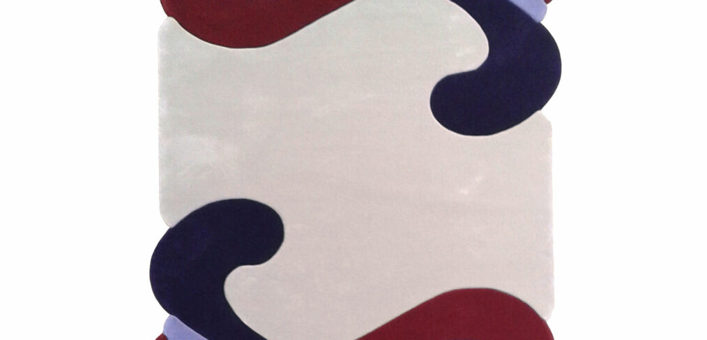 tapis tufté laie art-déco